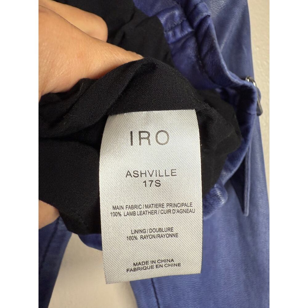 IRO Ashville Lambskin Leather Jacket $1200 size 36/4 US - Picture 5 of 12